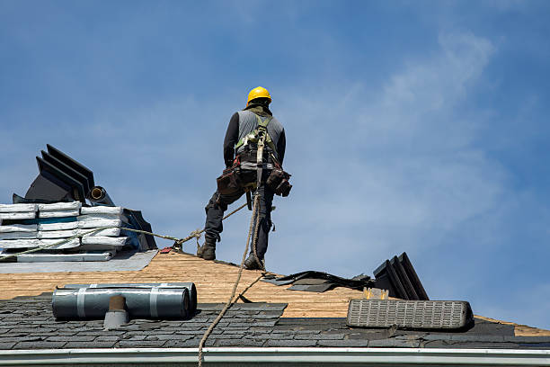 Professional Gutter Installation technician working in South Acworth, NH